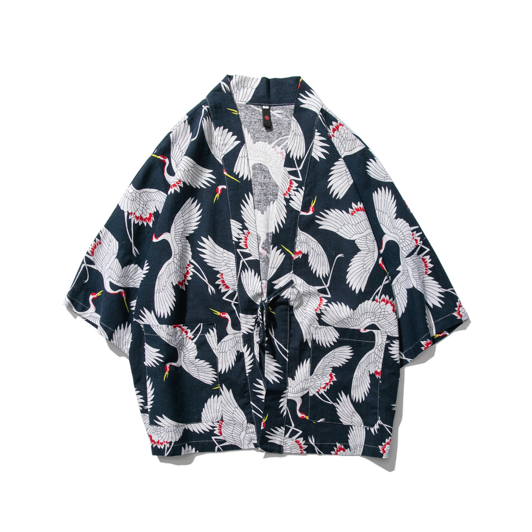 Ryun - Chemise Kimono en coton et lin