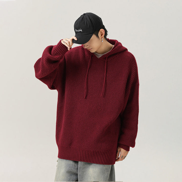 Yusama - Gestrickter Oversize-Hoodie