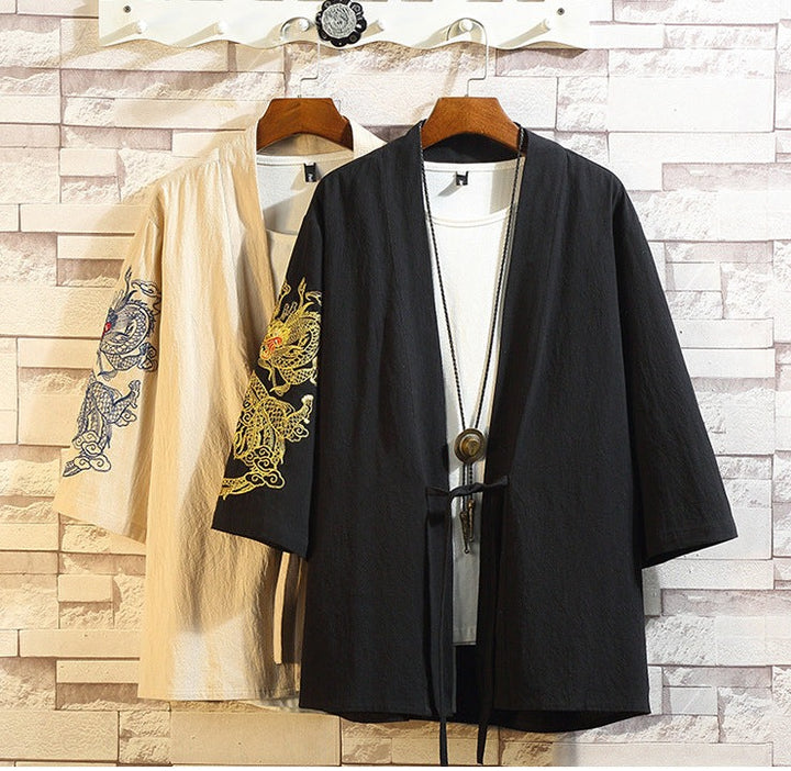 Toshi - Veste kimono brodé