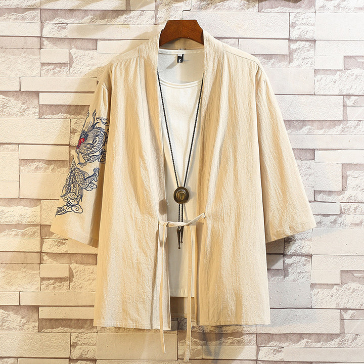 Toshi - Veste kimono brodé