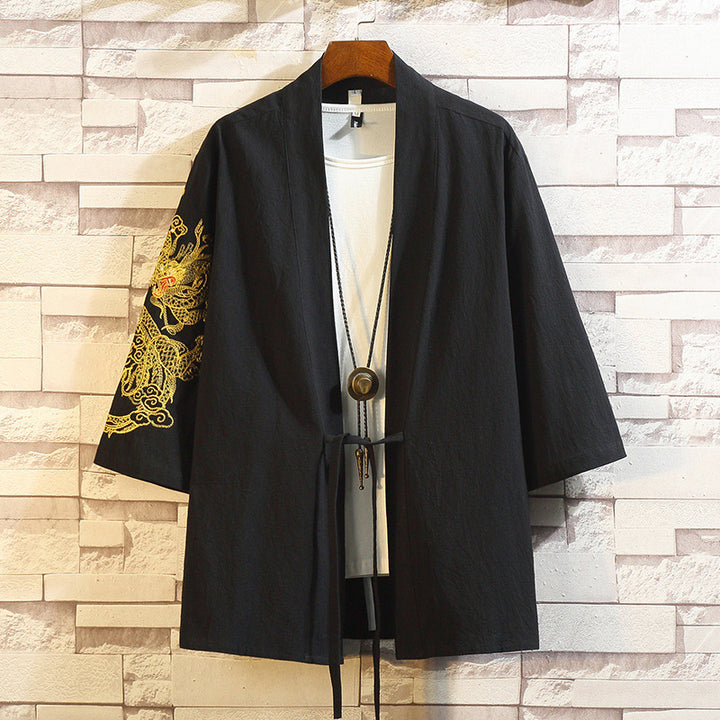 Toshi - Veste kimono brodé