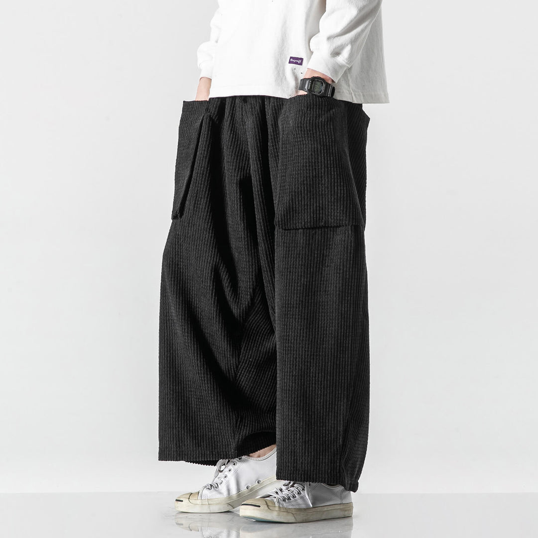 Yuunoya - Pantalon en velours côtelé