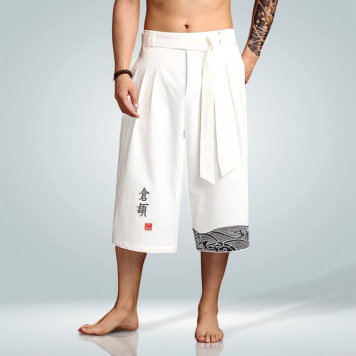 Taro - Pantalon court confort japonais