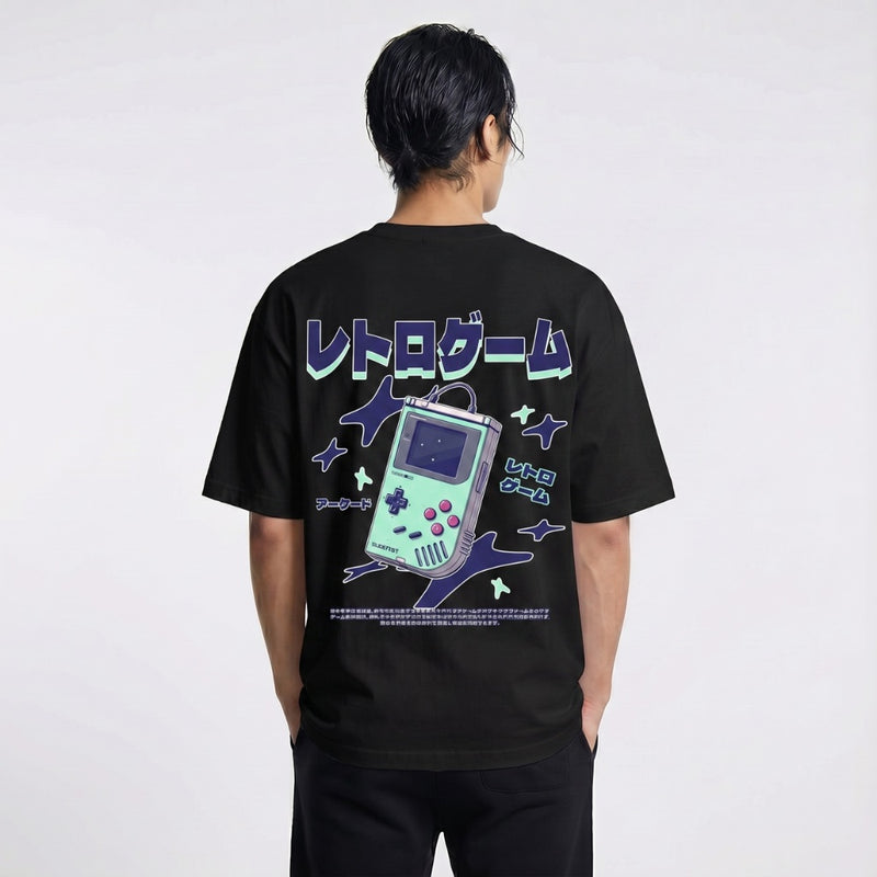 Retoro Gēmu - T-shirt japonais oversize