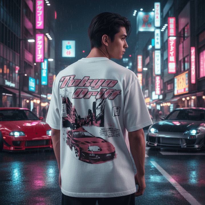 Tokyo Drift - T-shirt japonais oversize
