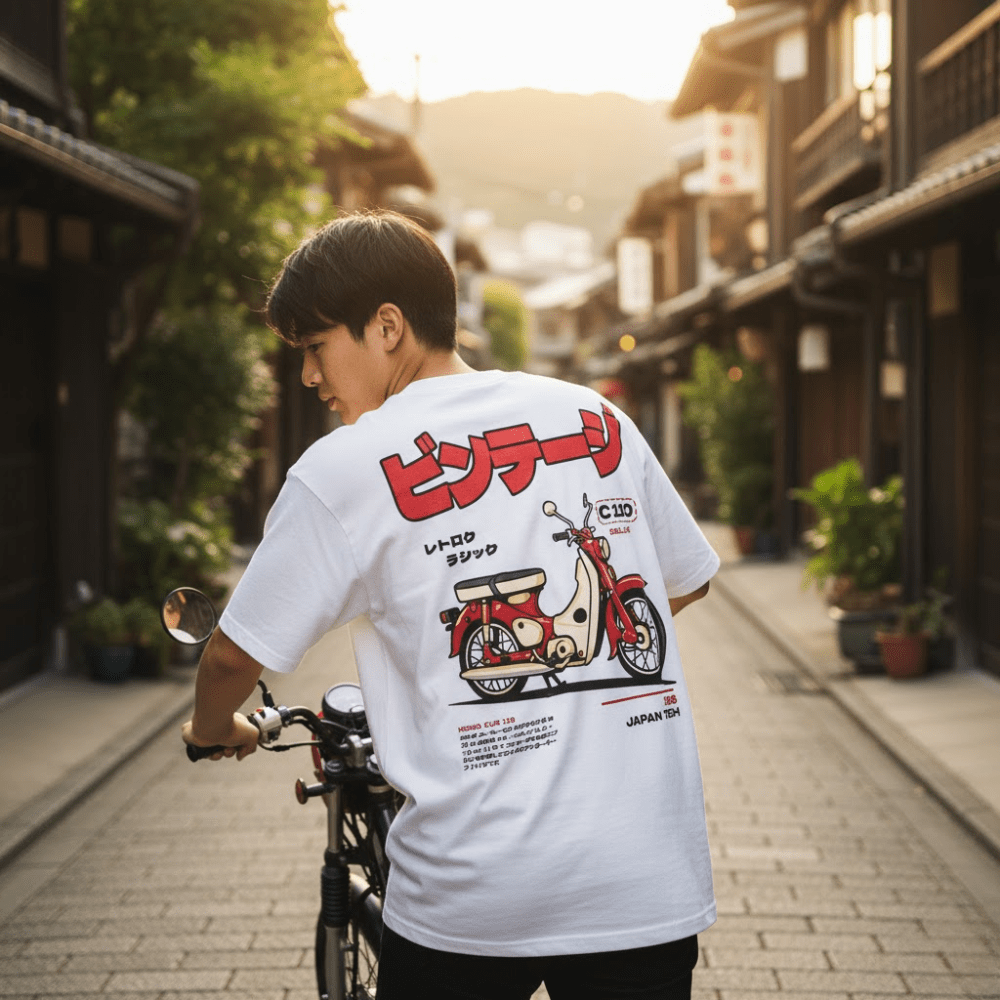 Super Cub - Oversized Japans T-shirt