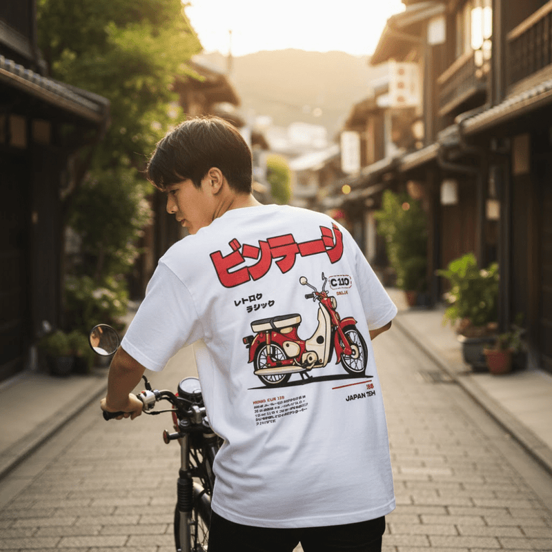 Super Cub - T-shirt japonais oversize