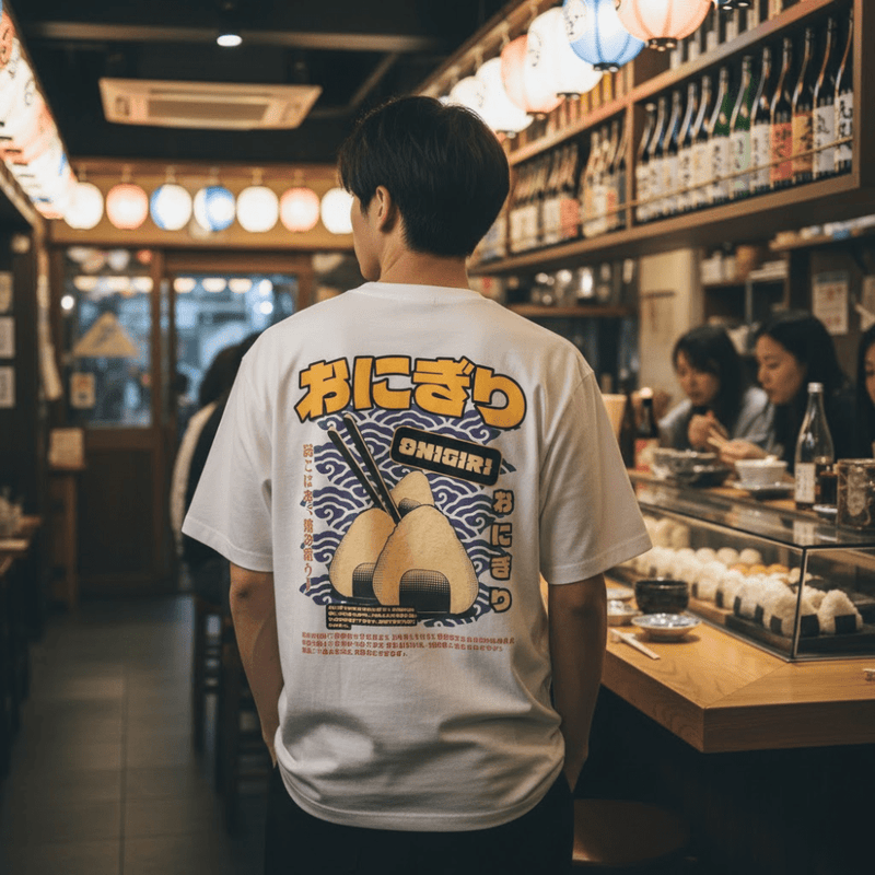 Onigiri - T-shirt japonais oversize