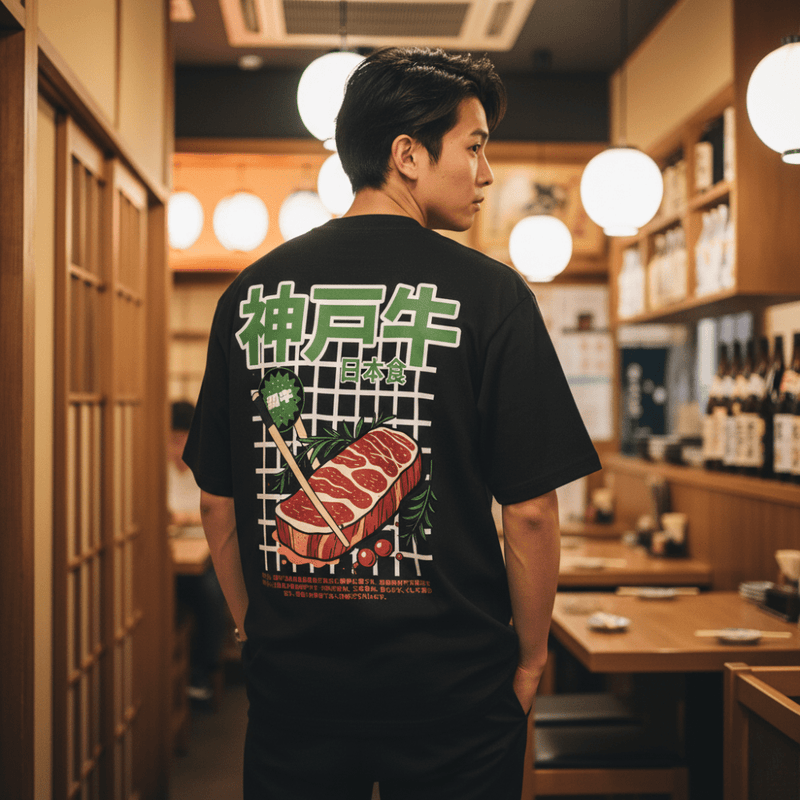 Kōbe - T-shirt japonais oversize
