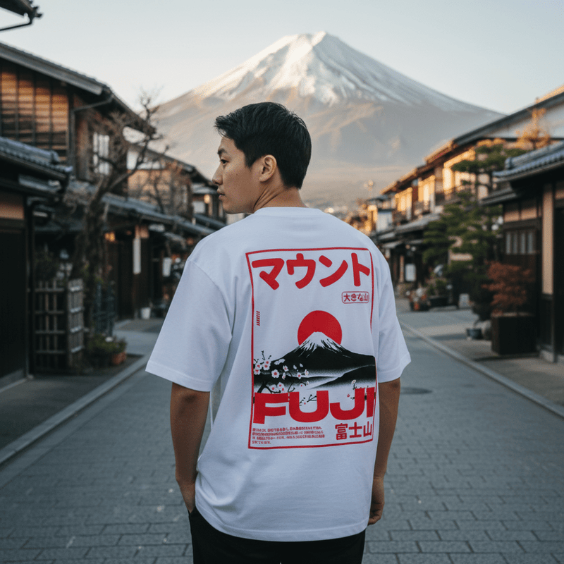 Fuji - T-shirt japonais oversize