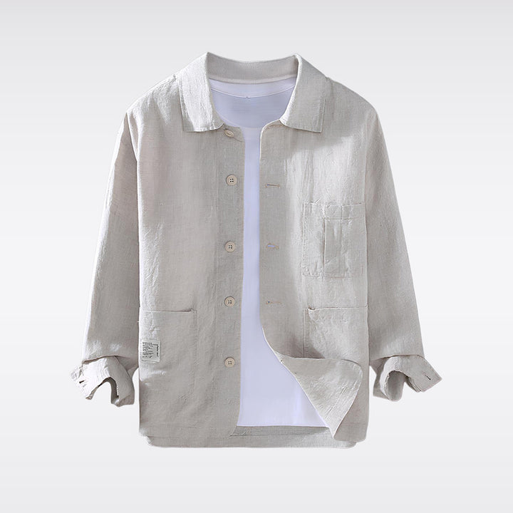 Yoru - Veste-chemise de mi-saison en lin organique