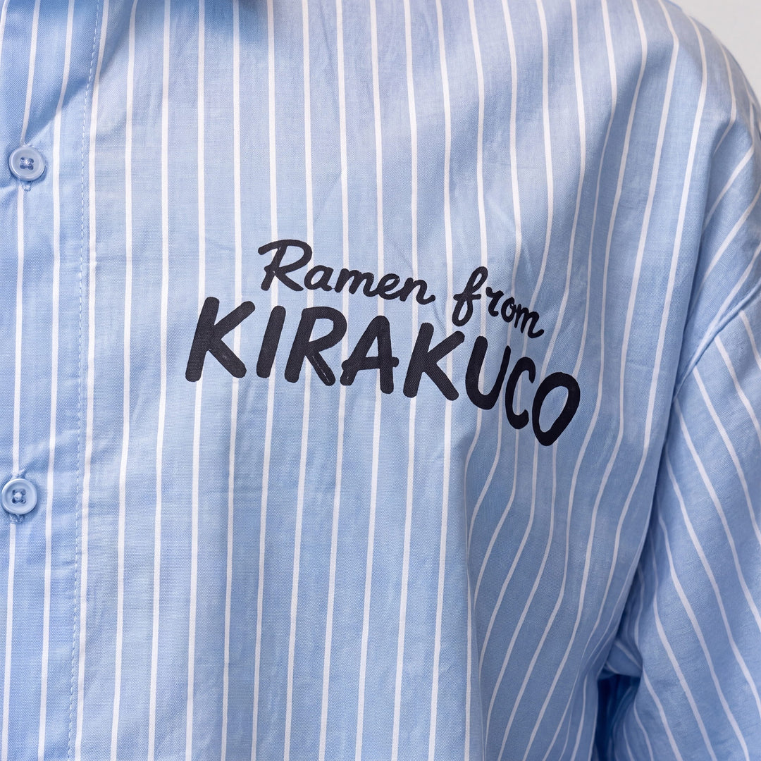 Edo - Chemise à rayures imprimé japonais