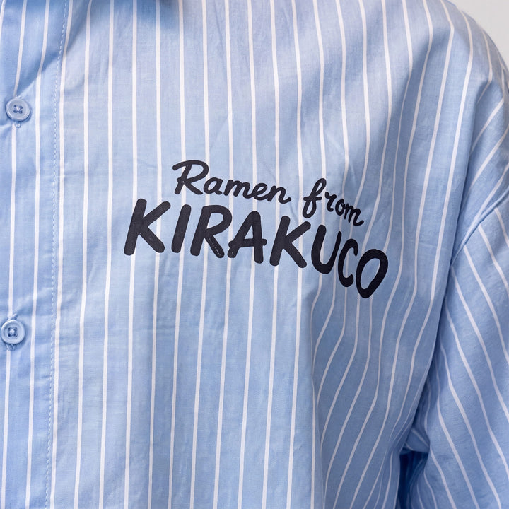 Edo - Chemise à rayures imprimé japonais