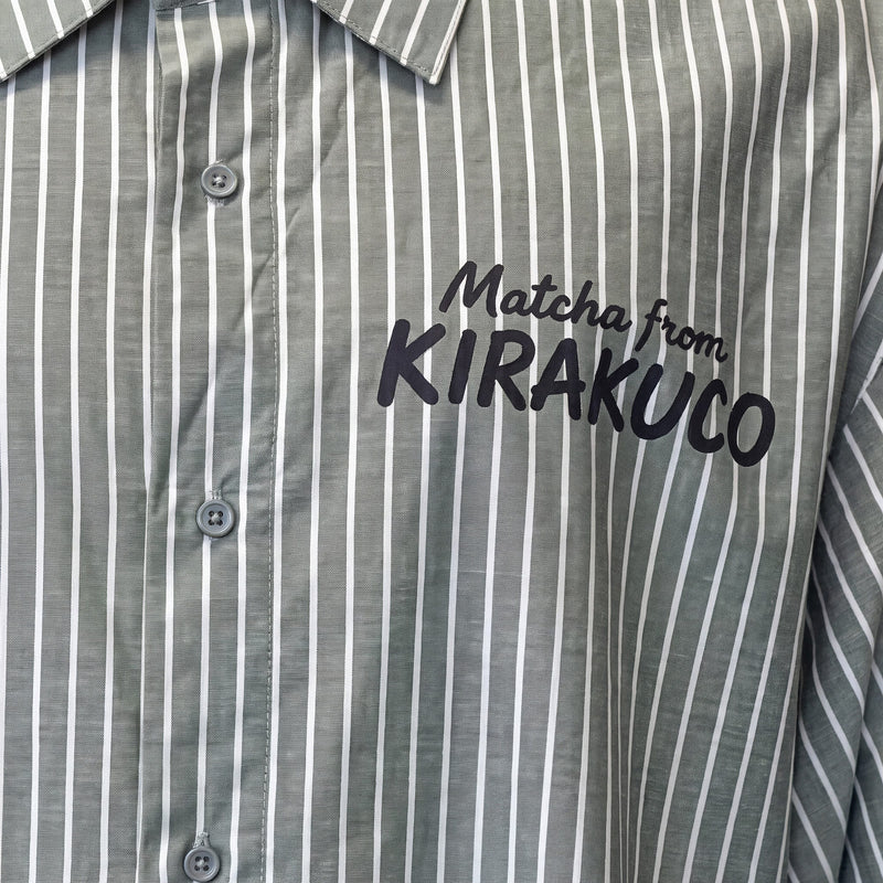 Edo - Chemise à rayures imprimé japonais