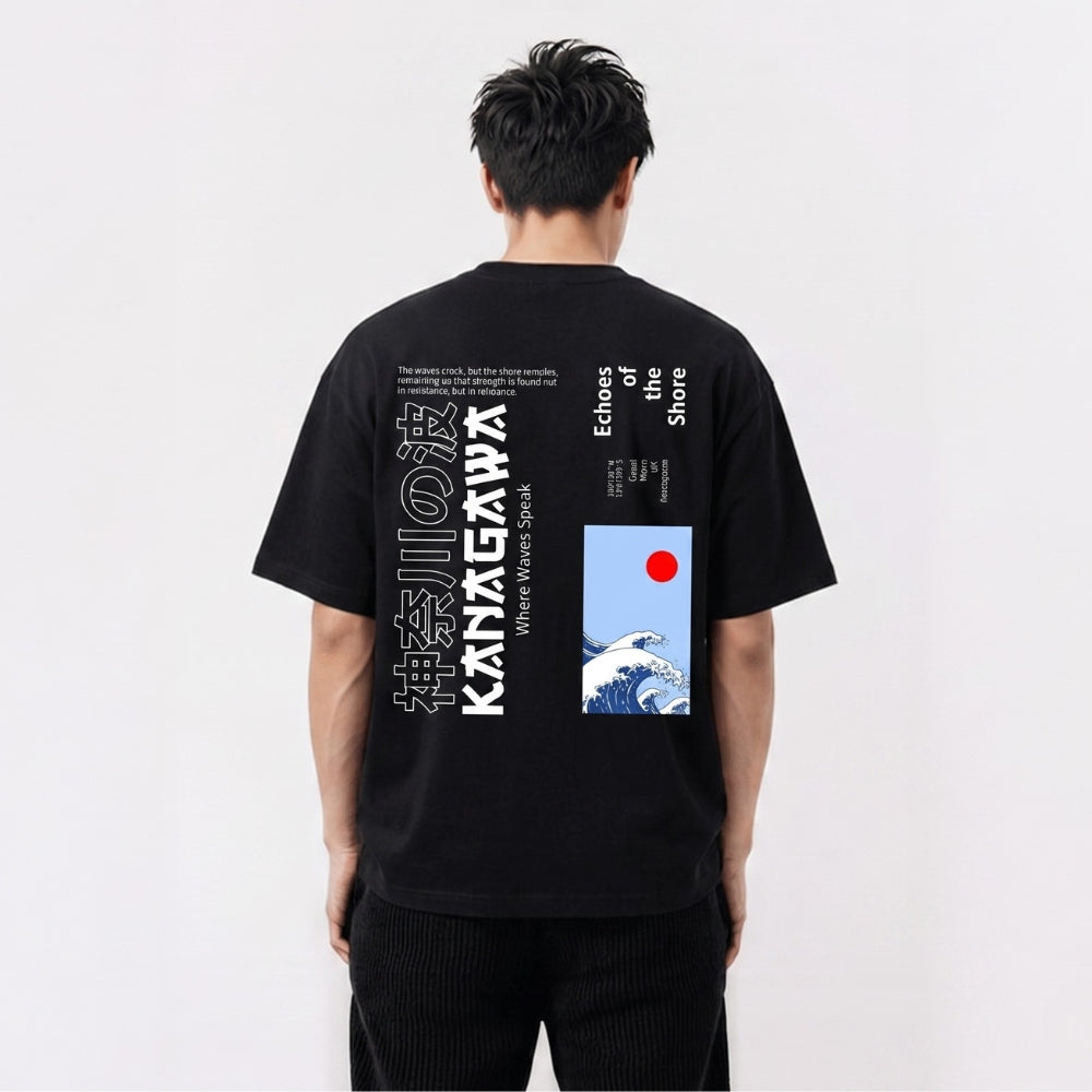 Kanagawa - T-shirt giapponese oversize
