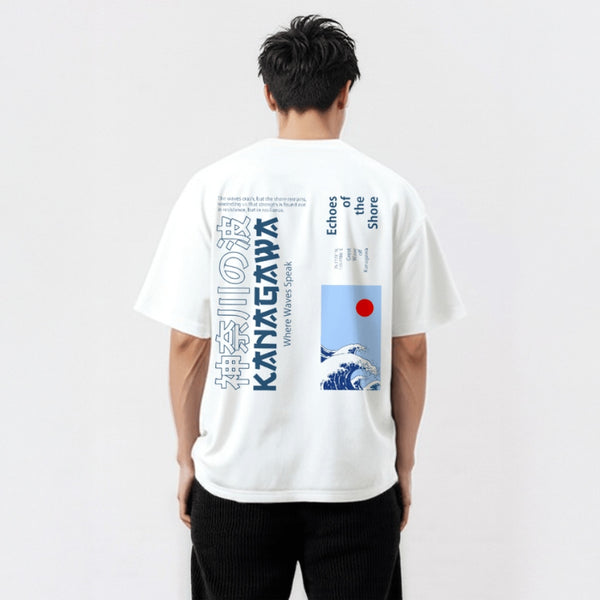 Kanagawa - T-shirt japonais oversize