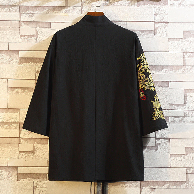 Toshi - Veste kimono brodé