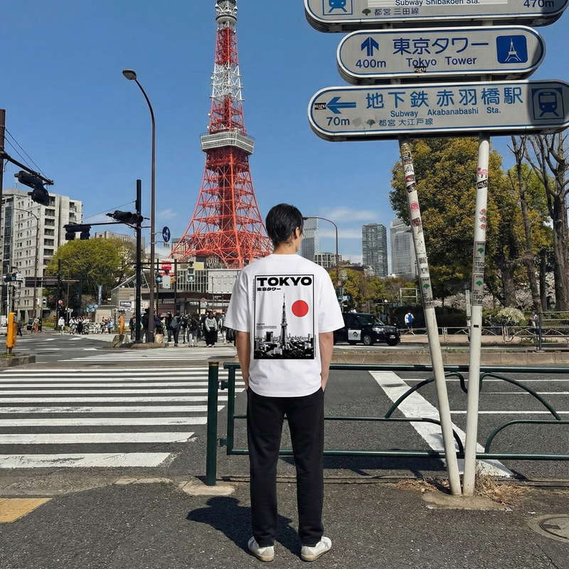 Tokyo - T-shirt japonais oversize