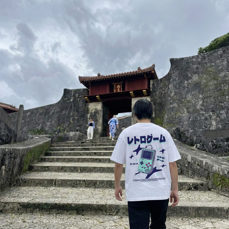 Retoro Gēmu - T-shirt japonais oversize