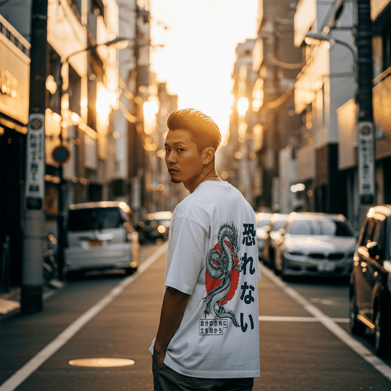 Ryū - T-shirt japonais oversize