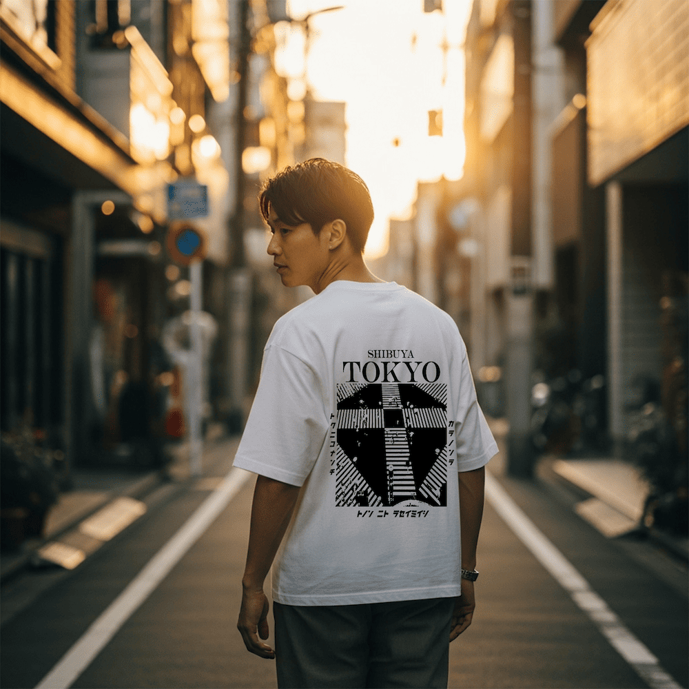 Shibuya - T-shirt japonais oversize