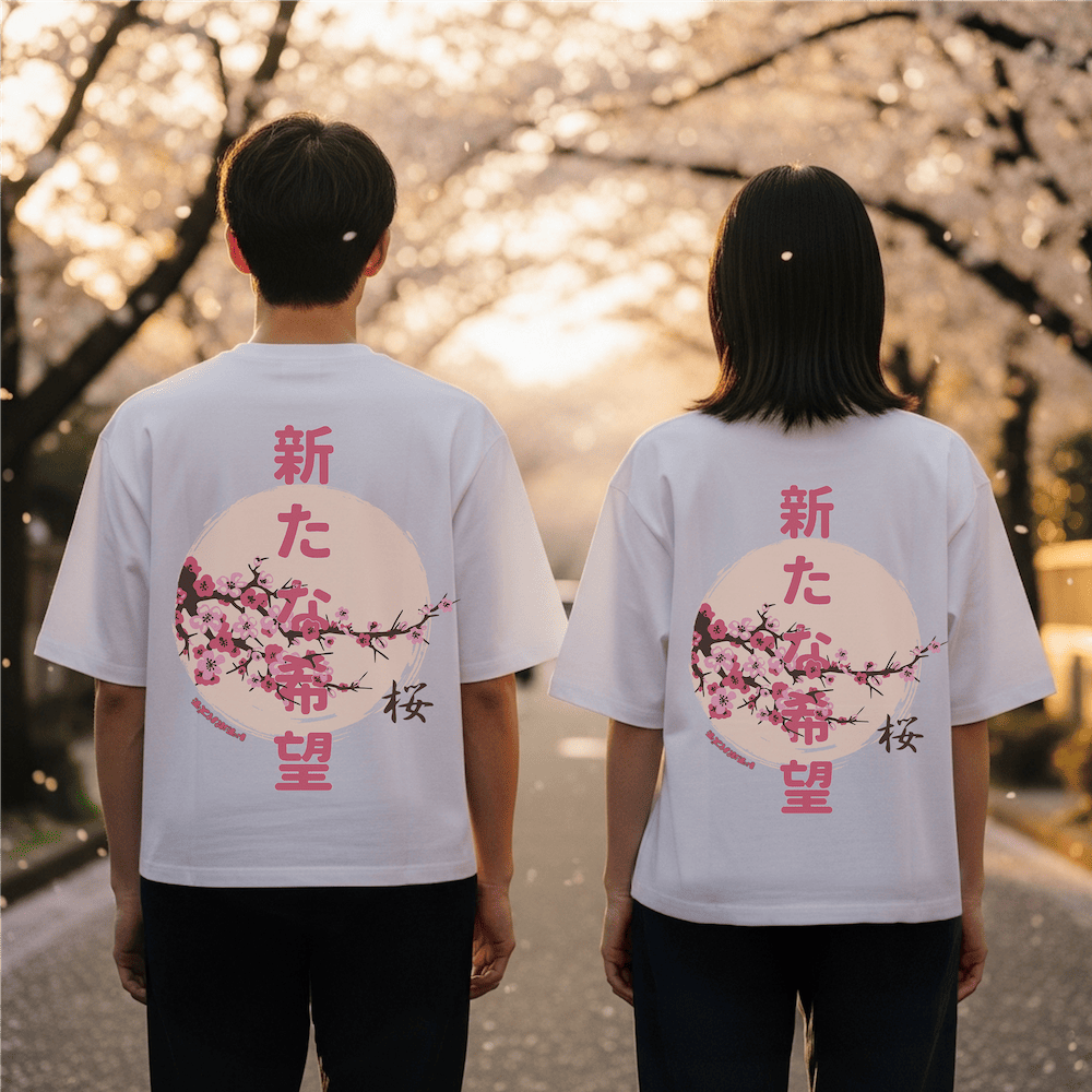 Sakura - T-shirt japonais oversize