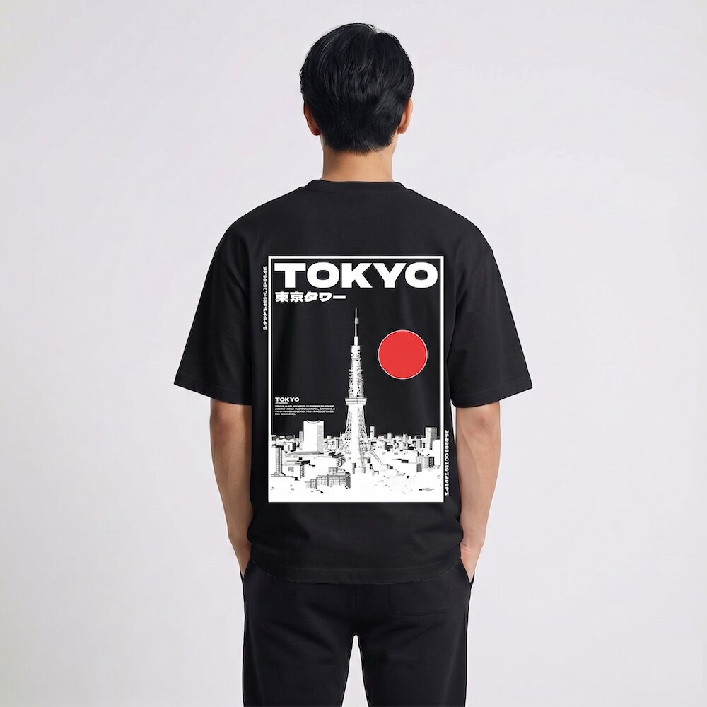 Tokyo - T-shirt japonais oversize